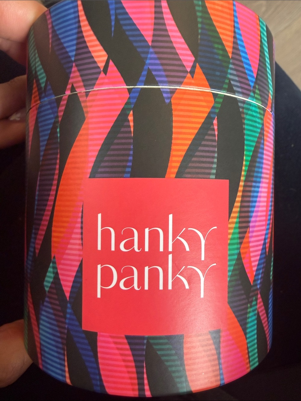 Hanky Panky 5 Bold Multicolor Geometric Tin